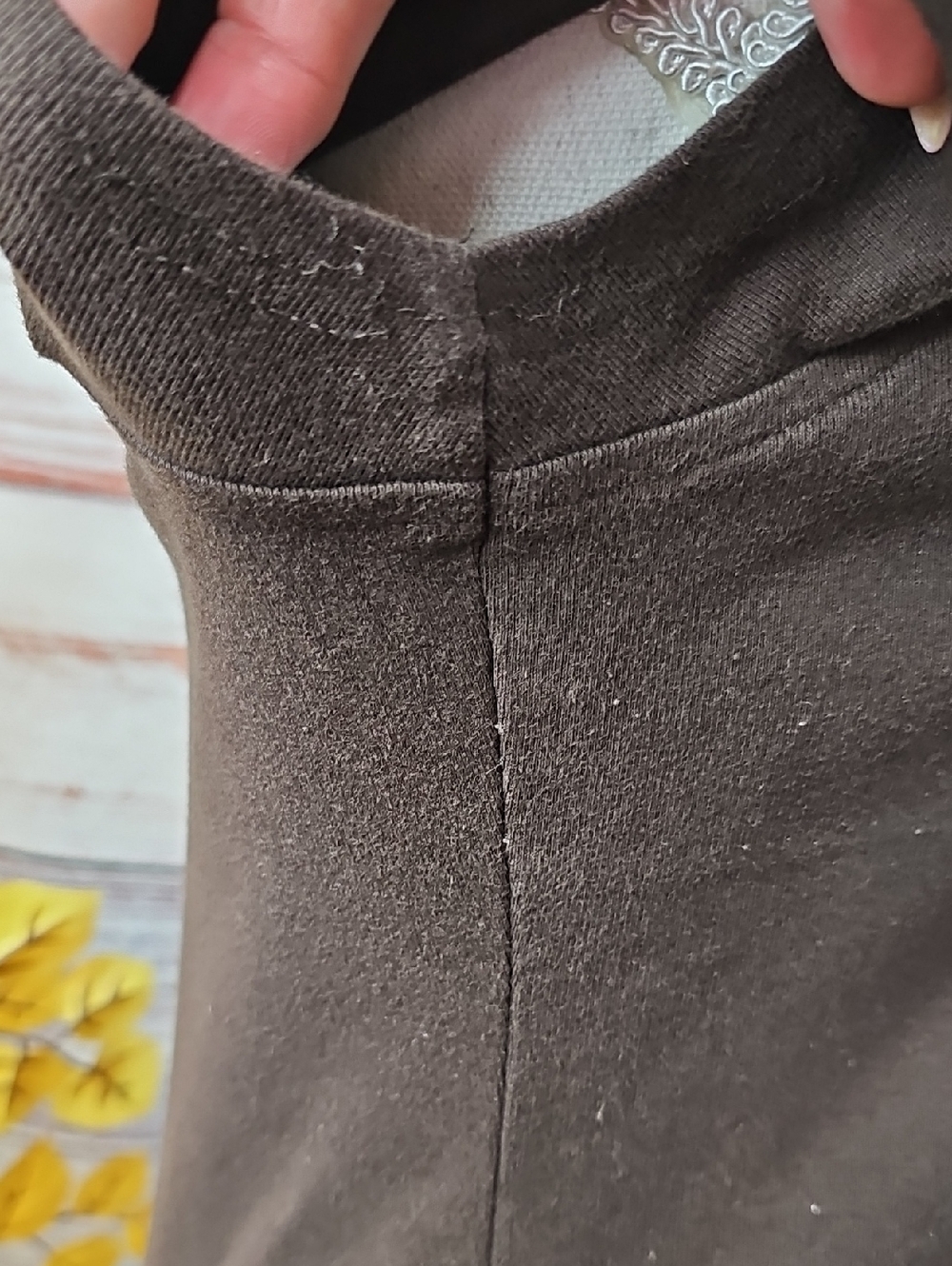 NEW STYLE & CO BROWN SHORT SLEEVE BUTTON-UP UTILITY CAMP SHIRT - Picture 4 of 12
